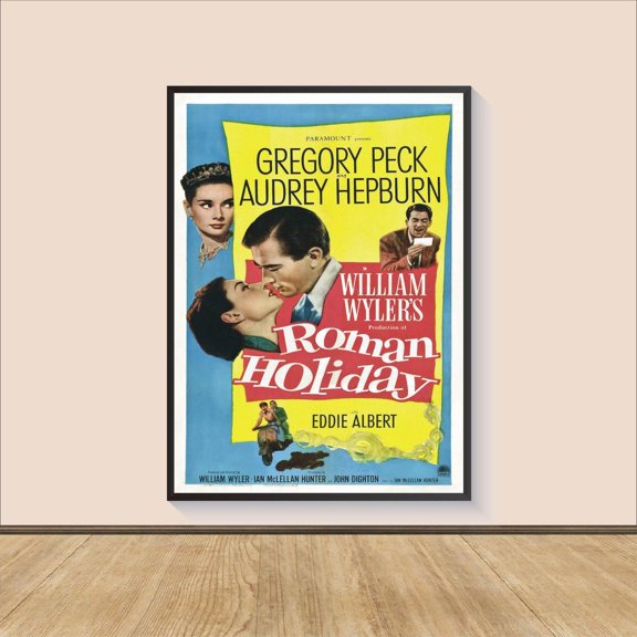 Vintage European Romance Wall Art Royal Holiday Princess Rome Decor, Unframed Poster