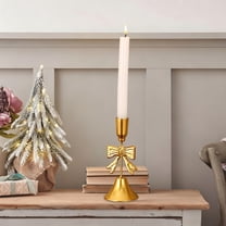 Vintage European Style Iron Bow Candelabra - Candle Holder Romantic Table Centerpiece Christmas Valentine's Day Home Decor