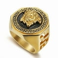 thumbnail image 1 of Vintage European and American Antique Needle Religious Series 14K Yellow Gold Rings Totem Rings Party Entertainment Gifts, 1 of 6