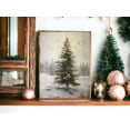 thumbnail image 1 of Vintage Evergreen Tree Poster Winter Landscape Wall Decor Canvas Art Prints Painting Picture Artwork Home Christmas Mantel Decoration No Frame, 1 of 5