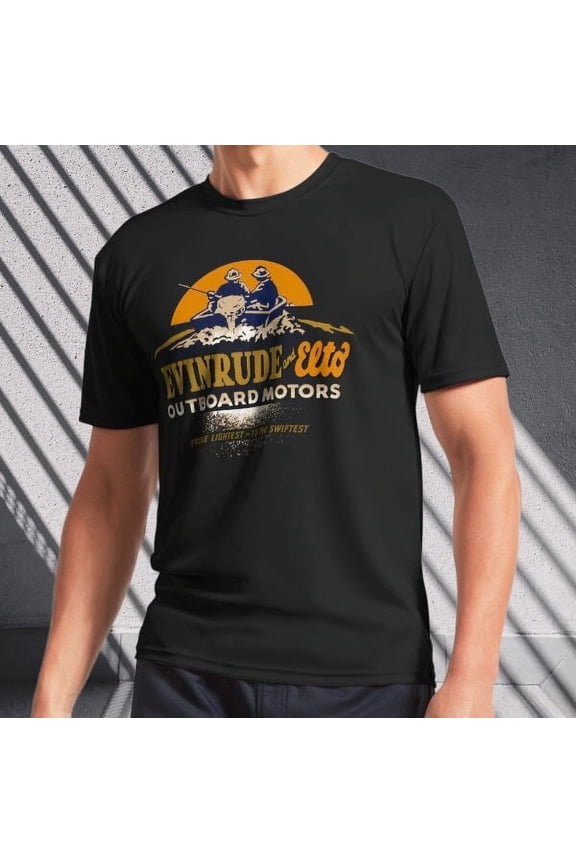 Vintage Evinrude Elto Active T-Shirt Logo Men's T-Shirt Funny Size S to 5XL
