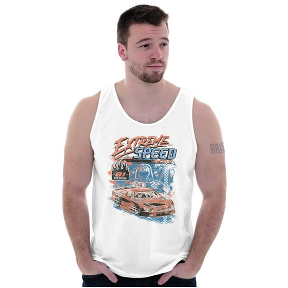 Vintage Extreme Speed Racecar Driver Plus Size Graphic Tank Top Brisco Brands 2X