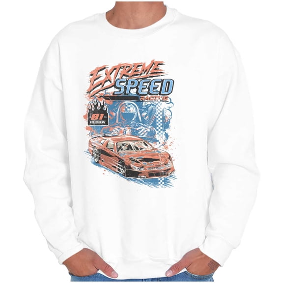Vintage Extreme Speed Racecar Driver Sweatshirt for Men or Women Brisco Brands X