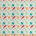 thumbnail image 1 of Vintage Fabric by the Yard, Abstract Fruit Shapes Pear Apricot Carrot and Apples with Swirled Lines and Dots, Decorative Upholstery Fabric for Chairs & Home Accents, Multicolor by Ambesonne, 1 of 4