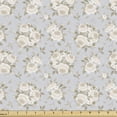 thumbnail image 1 of Ambesonne Vintage Fabric by the Yard Upholstery, Romantic Roses in Bloom, 2 Yards, Reseda Green Blue Grey, 1 of 5