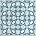 thumbnail image 1 of Ambesonne Vintage Fabric by the Yard Upholstery, Blue Toned Curls Design, 2 Yards, Slate Blue and Pale Blue, 1 of 4