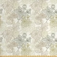 thumbnail image 1 of Ambesonne Vintage Fabric by the Yard Upholstery, Chrysanthemum Motifs, 10 Yards, Taupe Beige, 1 of 4