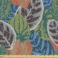 thumbnail image 1 of Vintage Fabric by the Yard Upholstery, Houseplant Leaves with Grunge Murky Jungle Foliage Pastel Palm Coconut Effects, Decorative Fabric for DIY and Home Accents, Multicolor by Ambesonne, 1 of 5