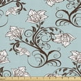 thumbnail image 1 of Ambesonne Vintage Fabric by the Yard Upholstery, Royal Flower Arrangements, 1 Yard, Seafoam Rosewood, 1 of 5