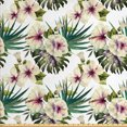 thumbnail image 1 of Vintage Fabric by the Yard, Watercolor Painting Style Blossoms Romantic Jungle Flourish Exotic Plant Leafage, Decorative Upholstery Fabric for Sofas and Home Accents, Multicolor by Ambesonne, 1 of 4