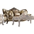 thumbnail image 1 of Vintage Fabric and Wood Sofa with 6 Pillows,Brown, 1 of 2