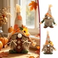 thumbnail image 1 of Vintage Faceless Gnome Scarecrow Decor, Hand Sewn Linen & Straw Fall Thanksgiving Tabletop Figurine, Rustic Farmhouse Mantel Window Sill Display Statue, Lazyguy, 1 of 6