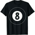 thumbnail image 1 of Vintage Faded 8 Ball Billiard Player Eight Ball Pool Snooker T-Shirt, 1 of 4