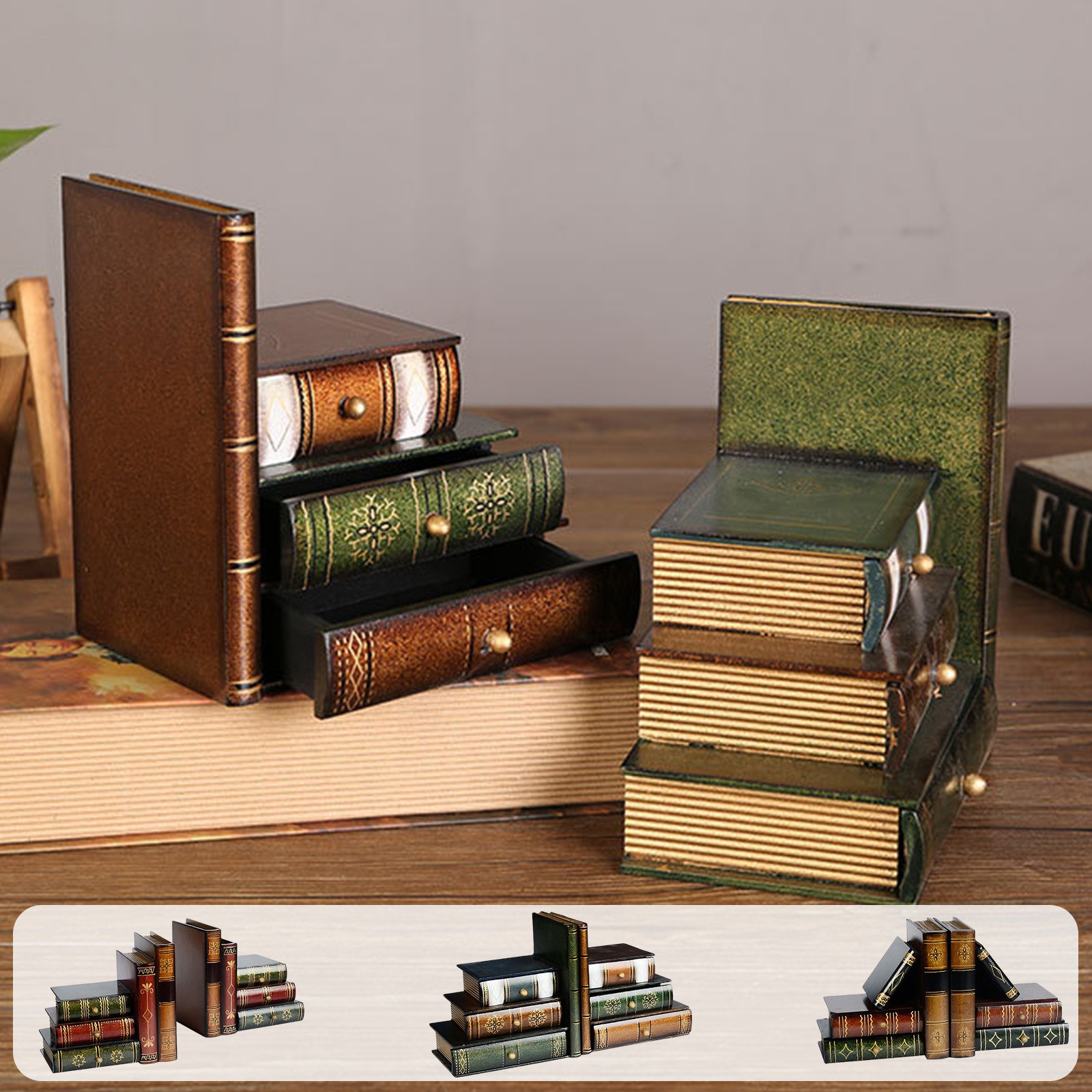 Fake Book Shells Vintage Fake Book Props, Simulation Book Organizer, Fake Book ...