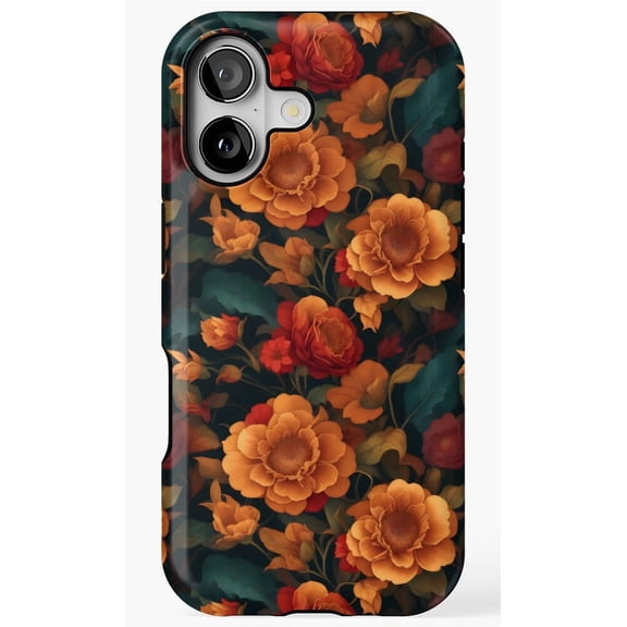 Vintage Fall Blooming Flowers Botanical Wildflower Garden Phone Case for iPhone 17 16 15 14 13 12 11 Pro Max