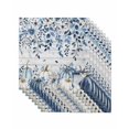 thumbnail image 1 of Vintage Fall Blue Cloth Napkins Set of 8 Reusable Dinner Napkins, Thanksgiving Botanical Pumpkins Cocktail Napkin Washable Table Napkins for Wedding/Holiday Party/Baby Shower 20"x20", 1 of 7