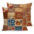 thumbnail image 1 of Vintage Fall Checked Pillow Covers 18x18 Set of 2, Thanksgiving Pumpkins Buffalo Plaid Throw Pillow Covers Decorative Couch Cushion Cover, Microfiber Soft Pillowcases for Bedroom Living Room Sofa, 1 of 9