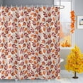 thumbnail image 1 of Vintage Fall Leaves Shower Curtain for Bathroom, Retro Watercolor Botanical Waterproof Shower Curtains Washable Quick Dry with Hooks Bathtub Curtains 72x72 IN, 1 of 6