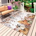 thumbnail image 1 of Vintage Fall Outdoor Rug for Patio/Deck/Porch, Non-Slip Large Area Rug 5 x 7 Ft, Orange Sage Green Pumpkins Thanksgiving Indoor Outdoor Rugs Washable Area Rugs, Reversible Camping Rug Carpet Runner, 1 of 8