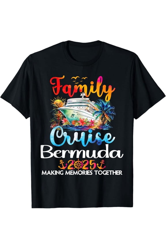 Vintage Family Bermuda Cruise Trip Vacation Bermuda Family Trip 2025 T-Shirt - Perfect Gifts For Everyone, Vintage Birthday Gift