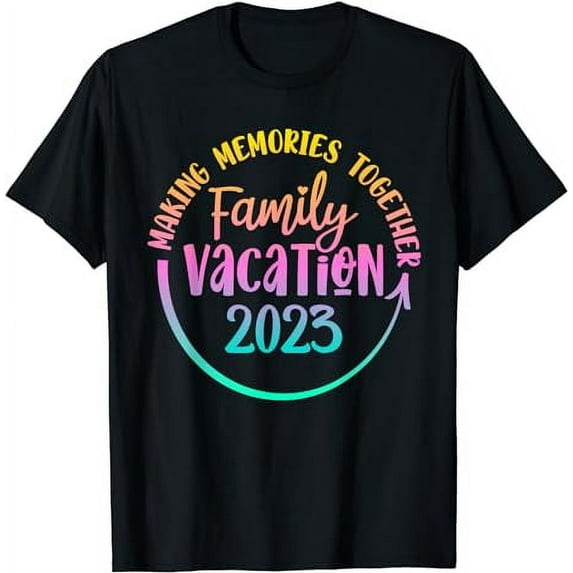 Vintage Family Trip Summer Vacation Beach 2023 T-Shirt