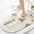 thumbnail image 1 of Vintage Fantasy Floral Diatomite Earth Bath Mat Non-Slip Shower Rugs Spring Summer Super Absorbent Quick Dry Plant Bathroom Floor Mat Household Bedrooms Doormat Washable Style C, 1 of 6