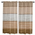 thumbnail image 1 of Vintage Farm Barn Brown Gradient Curtain Home Decoration Living Room Short Curtains Window Treatments For Kitchen Bedroom, 1 of 6