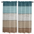 thumbnail image 1 of Vintage Farm Barn Brown Small Curtain Rod Pocket Short Curtains Half Drapes Partition Cabinet Door Window Curtains Home Decor, 1 of 6