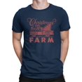 thumbnail image 1 of Vintage Farm Holiday Christmas T-shirt Men's, 1 of 4