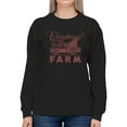thumbnail image 1 of Vintage Farm Holiday Christmas Women's Sweatshirt, 1 of 4