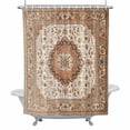 thumbnail image 1 of Vintage Farm Shower Curtain for Bathroom, Bohemian Style Orange Boho Farmhouse Retro Waterproof Cloth Fabric Bathroom Accessories Set with 12 Rust Proof Plastic Hooks, 36"x78", 1 of 9