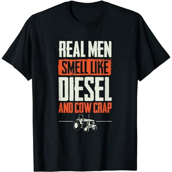 Vintage Farmer Shirt Men Tractor Gift Boys Farm Rancher T-Shirt