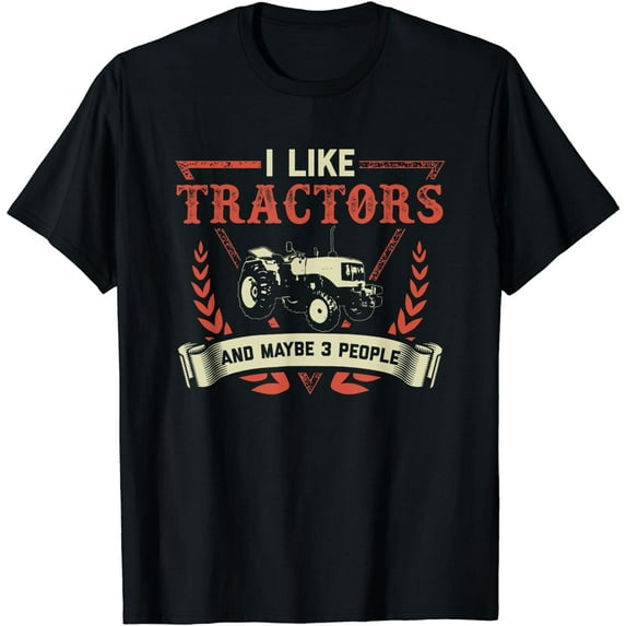 Vintage Farmer Shirt Men Tractor Graphic Boys Farm Rancher T-Shirt