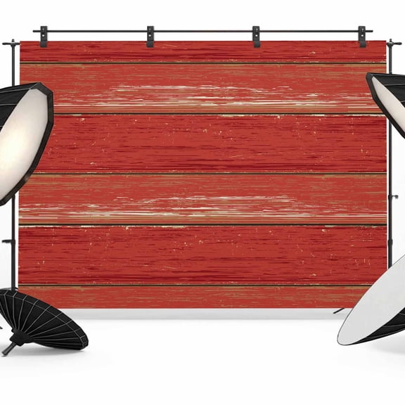Vintage Farmhouse Backdrop for Photography, Abstract Red Wood Grain Texture Photo Backdrop Portrait Background Party Banner Photo Backgrounds for Studio Booth Props, 10x8ft
