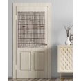 thumbnail image 1 of Vintage Farmhouse Blackout Door Curtains for French, Glass,Front, Back, Patio Door, Country Retro Beige Wooden Grain Thermal Insulated Rod Pocket Window Curtain Drapes With Tiebacks 54"x40", 1 of 5