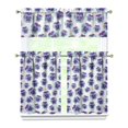 thumbnail image 1 of Vintage Farmhouse Curtains 36 Inch - 3 Panel Bohemian Wildflower Set with Rustic Floral Print, Rod Pocket Kitchen Window Drapes for Spring Summer Season, 1 of 6