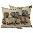 thumbnail image 1 of Vintage Farmhouse Outdoor Waterproof Pillow Covers, Retro Country Boots Flowers Leaf Wooden Plank Decorative Square Throw Pillowcase Sofa Cushion Sham for Patio/Couch/Chair, 20"x20" 2 Pack, 1 of 8