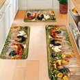 thumbnail image 1 of Vintage Farmhouse Rooster Kitchen Rug Set, 3-Piece Country Chicken Carpet, Fade-Resistant Polyester, Machine Washable for Kitchen, Entryway, Living Room, Bathroom, 1 of 13