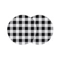 thumbnail image 1 of Vintage Farmhouse Round 15 Inch Placemats Set of 2, Black and White Checkered HeatResistant Non Slip Place Mats for Dining Table, Wipeable Braided Kitchen Table Mats for Housewarming, 1 of 9