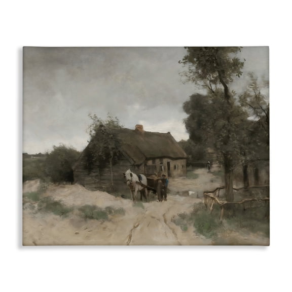 Stupell Industries Vintage Farmhouse Rustic Cottage Canvas Wall Art, design by Riley B