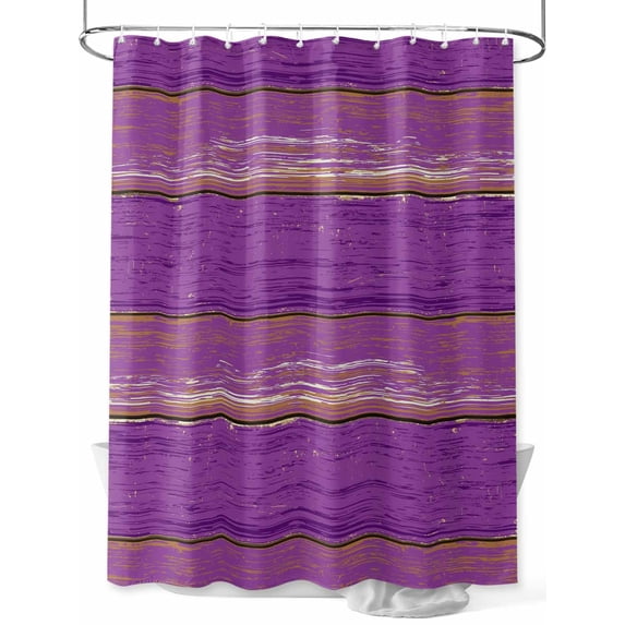 Vintage Farmhouse Shower Curtain Set ,Waterproof Fabric Shower Curtains Abstract Purple Wood Grain Texture Shower Curtains for Bathroom,Bathroom Decor 54x"78"