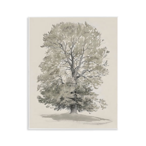 Stupell Industries Vintage Farmhouse Tall Tree Wall Plaque Art, design by Riley B