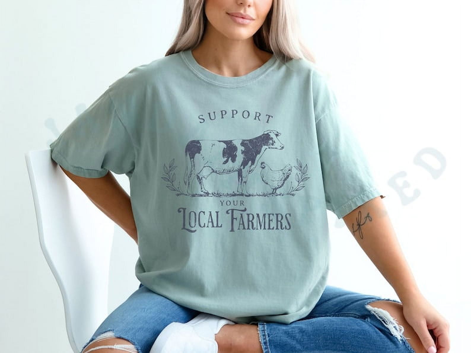 Vintage Farming Nature Inspired Comfort Colors Tee Unisex Gift Rustic