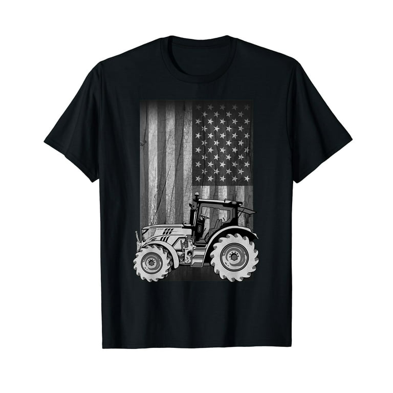Tractor American Flag Patriotic Vintage Farming Shirt Tractor American Flag Patriotic Vintage Farming Shirt