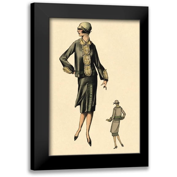 Vintage Fashion 11x14 Black Modern Framed Museum Art Print Titled - Charming