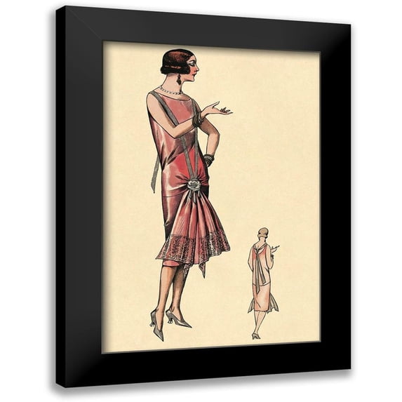 Vintage Fashion 11x14 Black Modern Framed Museum Art Print Titled - Simply Smashing