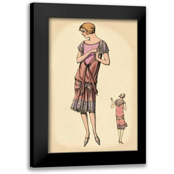 Vintage Fashion 11x14 Black Modern Framed Museum Art Print Titled - Sweetness and Youth