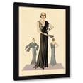 thumbnail image 1 of Vintage Fashion 13x18 Black Modern Wood Framed Wall Art Titled - Modeles Originaur: Fashions for a Starlet, 1 of 6