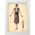 thumbnail image 1 of Vintage Fashion 13x18 White Modern Wood Framed Museum Art Print Titled - Solitary Beauty, 1 of 4