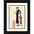 thumbnail image 1 of Vintage Fashion 23x32 Black Ornate Wood Framed with Double Matting Museum Art Print Titled - Modeles Originaur: For the Woman About Town, 1 of 4